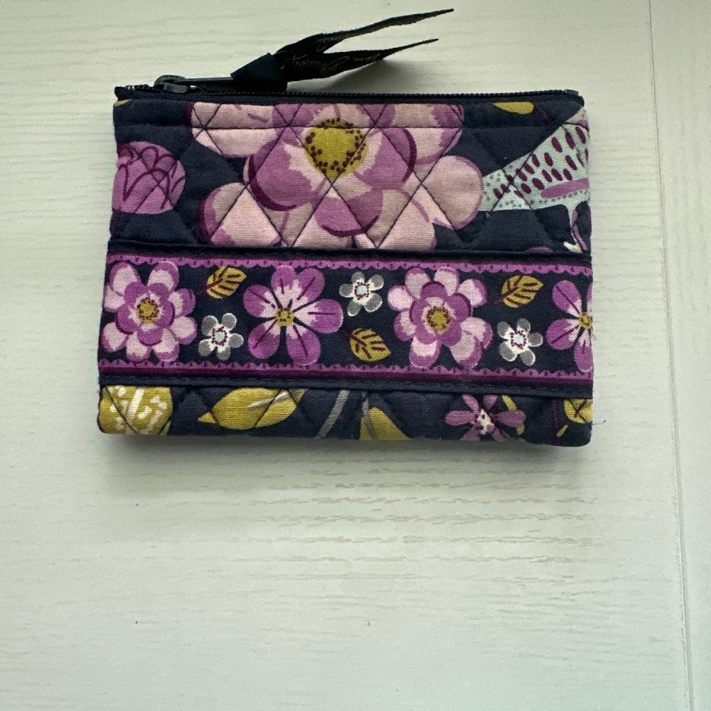 Vera Bradley coin purse Floral Nightingale EUC